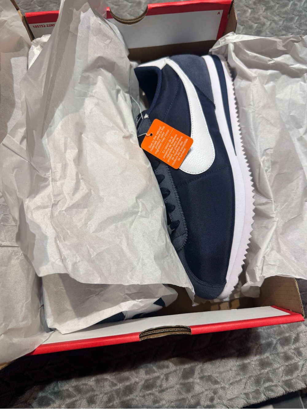 Nike Classic Cortez Navy White Sneaker - Picture 12 of 14